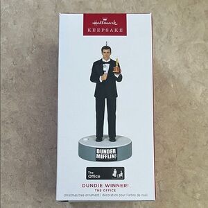 Hallmark Keepsake The Office Dundie Winner! Michael Scott Christmas Ornament.